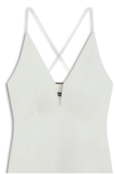 Vestido Strapp Mini Ellus Off White