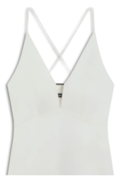 Vestido Strapp Mini Ellus Off White