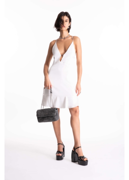 Vestido Strapp Mini Ellus Off White