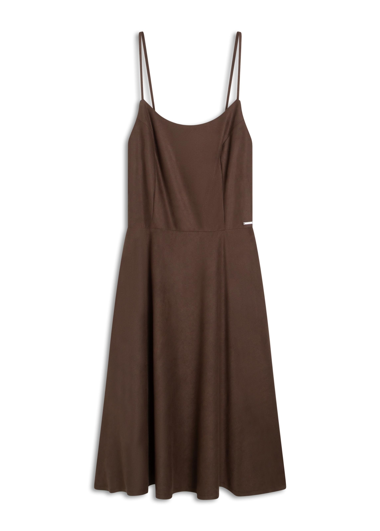 Vestido Suede Strapp Marrom