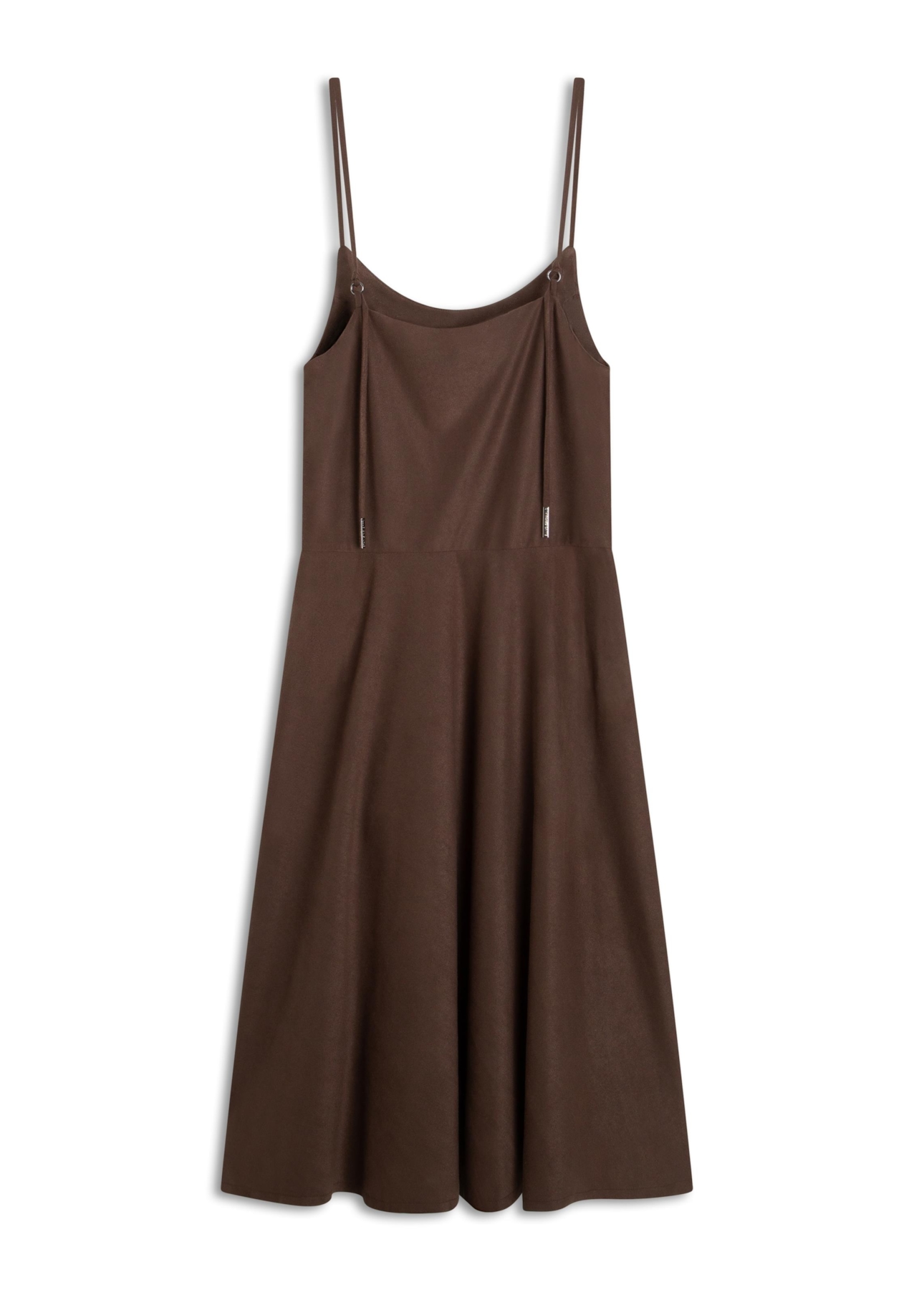 Vestido Suede Strapp Marrom