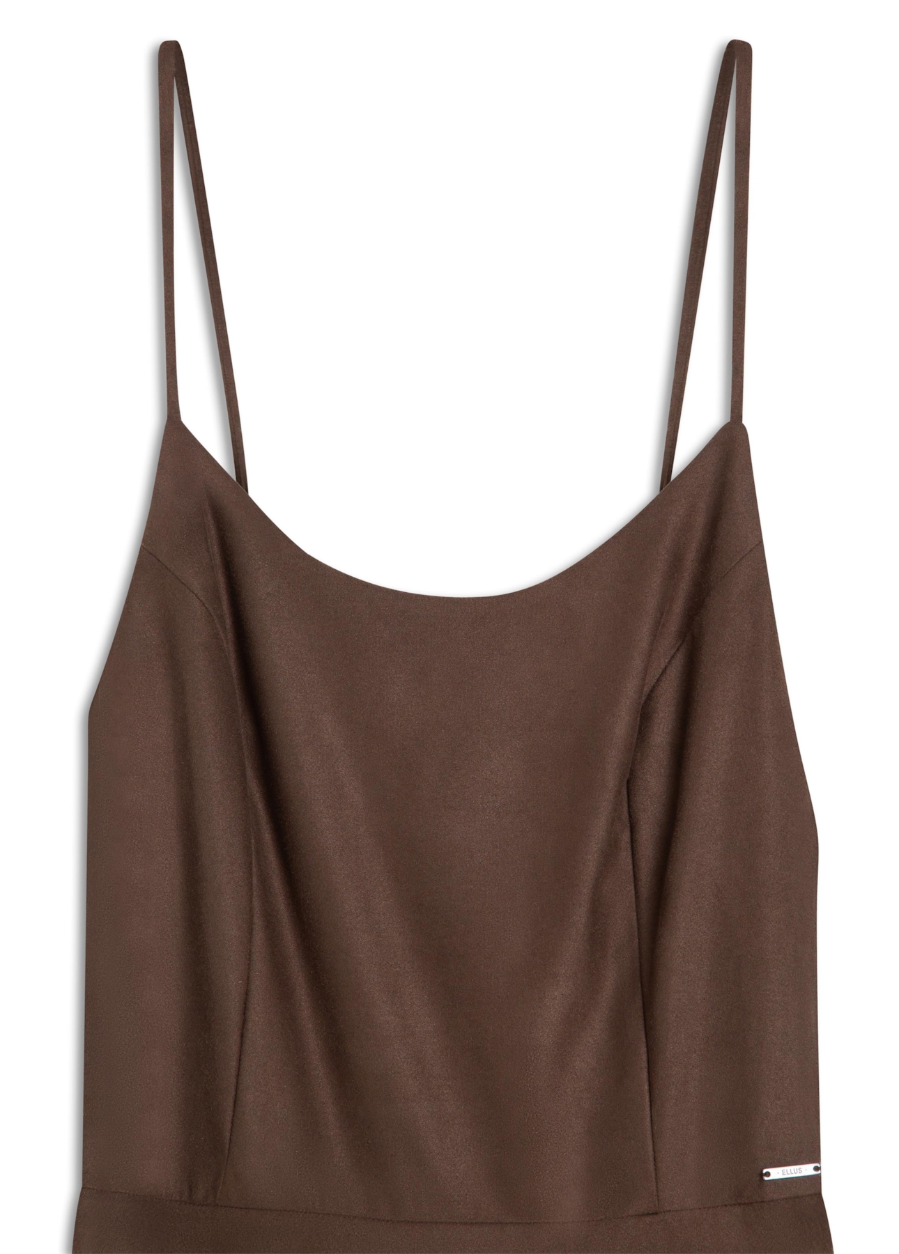Vestido Suede Strapp Marrom