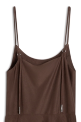 Vestido Suede Strapp Marrom