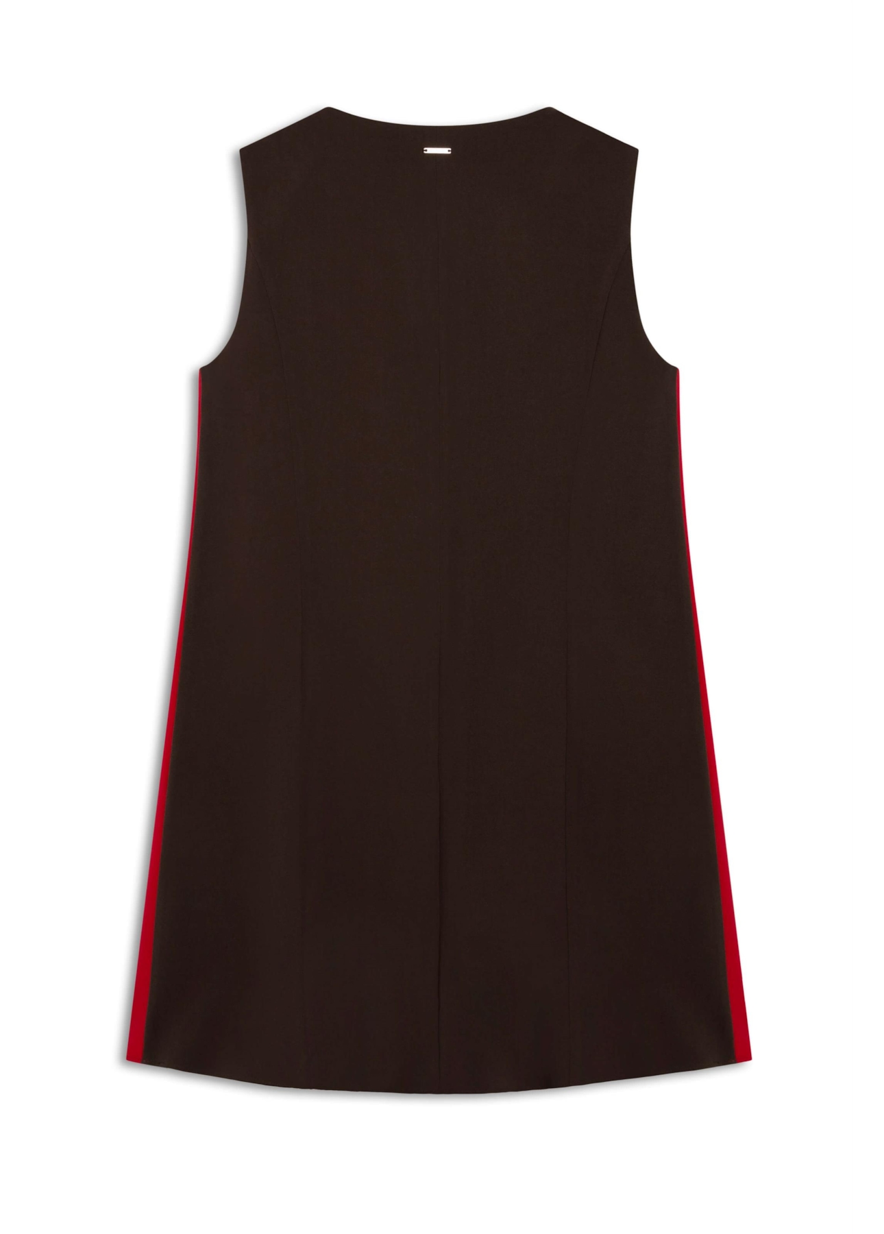 Vestido Tailoring Neckline Marrom