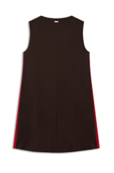 Vestido Tailoring Neckline Marrom