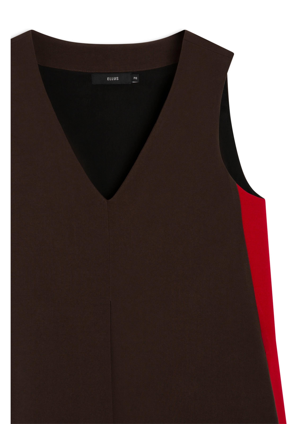 Vestido Tailoring Neckline Marrom