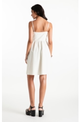 Vestido Techno Speed Strapp Bow Knee Prata