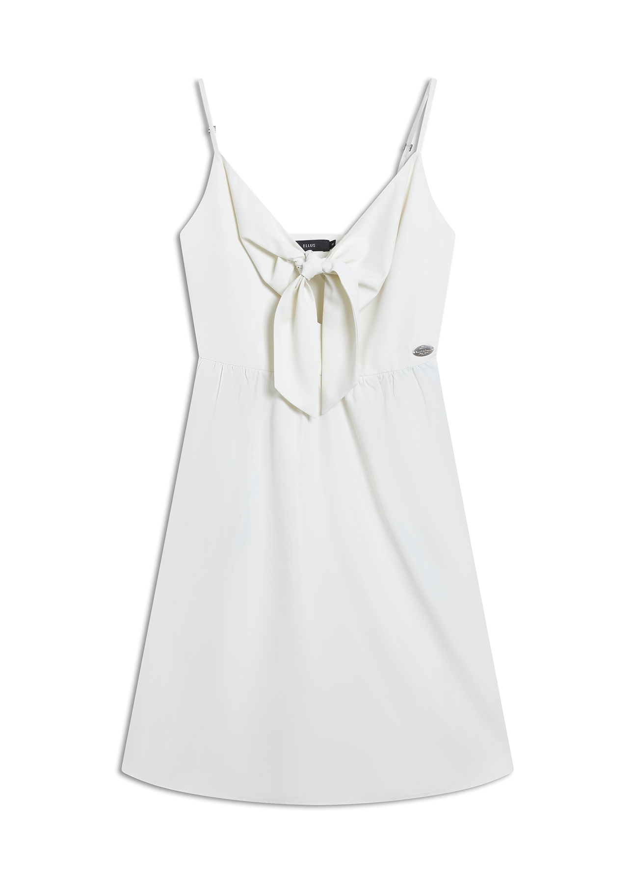 Vestido Techno Speed Strapp Bow Knee Prata