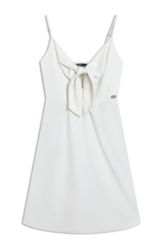 Vestido Techno Speed Strapp Bow Knee Prata