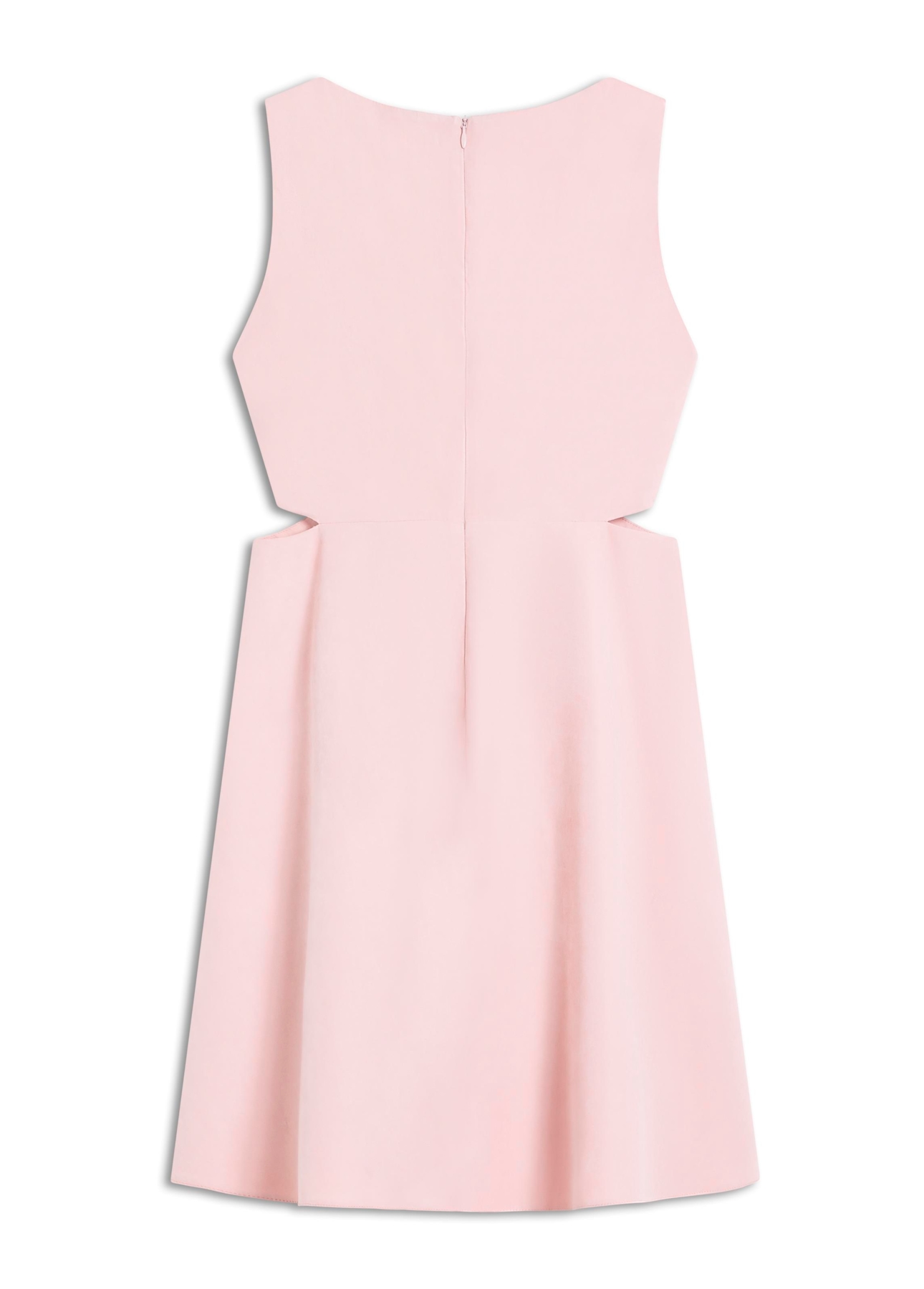 Vestido Techno Suede Cut Out Mini Blush
