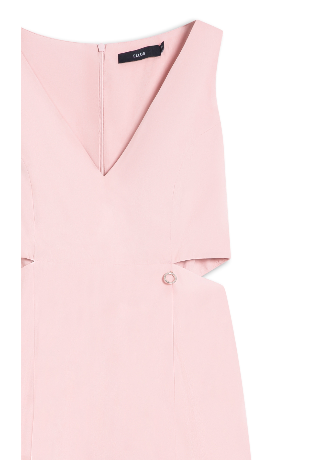 Vestido Techno Suede Cut Out Mini Blush