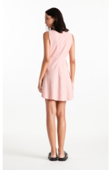 Vestido Techno Suede Cut Out Mini Blush