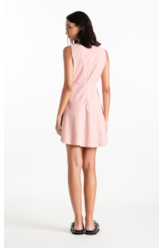 Vestido Techno Suede Cut Out Mini Blush