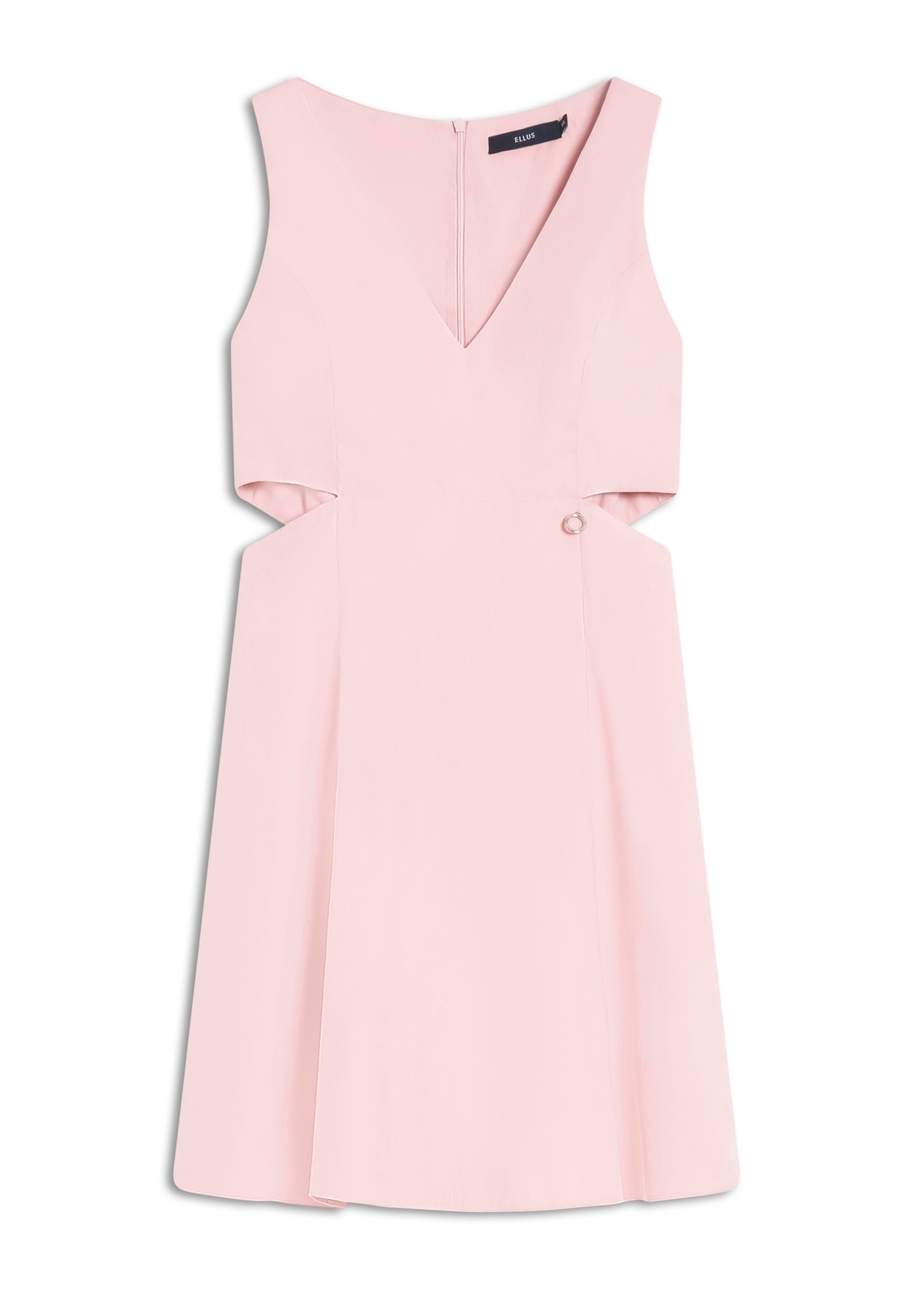 Vestido Techno Suede Cut Out Mini Blush
