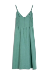 Vestido Techno Suede Strapp v Mini Verde Maca
