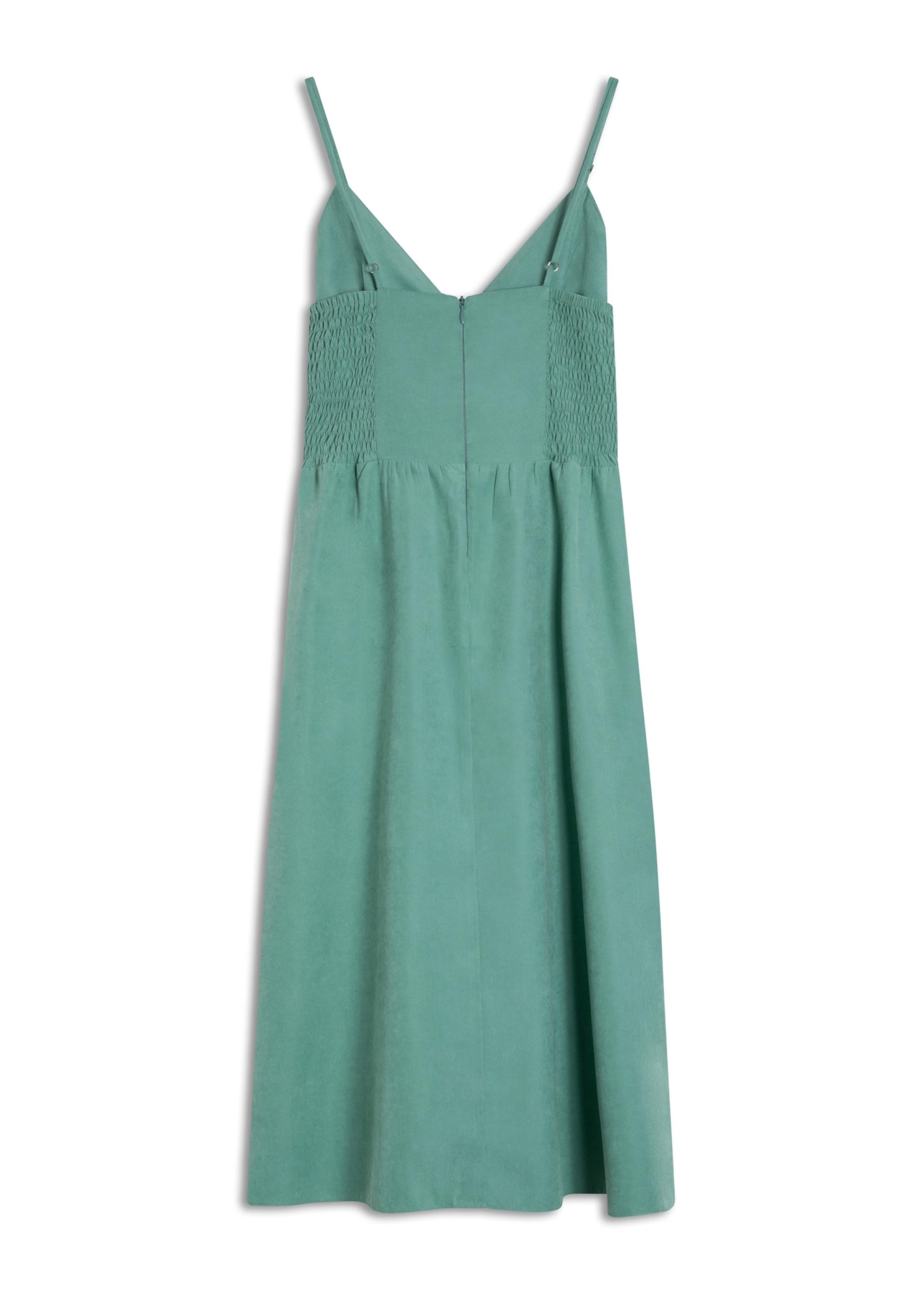 Vestido Techno Suede Strapp v Mini Verde Maca
