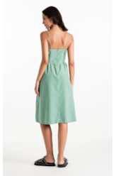Vestido Techno Suede Strapp v Mini Verde Maca