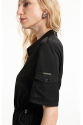 Vestido Techno Twill Arm Preto