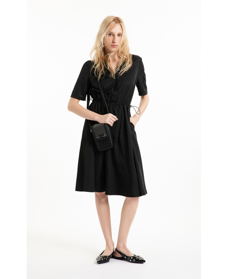 Vestido Techno Twill Arm Preto