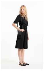 Vestido Techno Twill Arm Preto