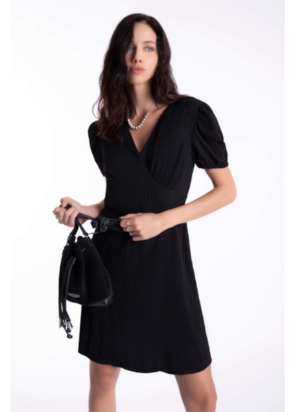 Vestido Texture Ellus Preto