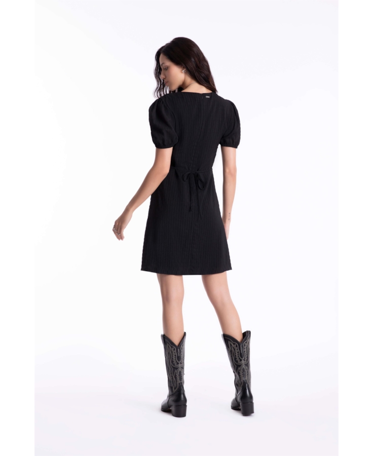 Vestido Texture Ellus Preto