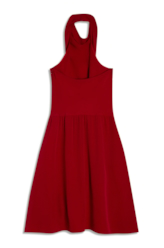 Vestido Tóquio High Collar Vermelho