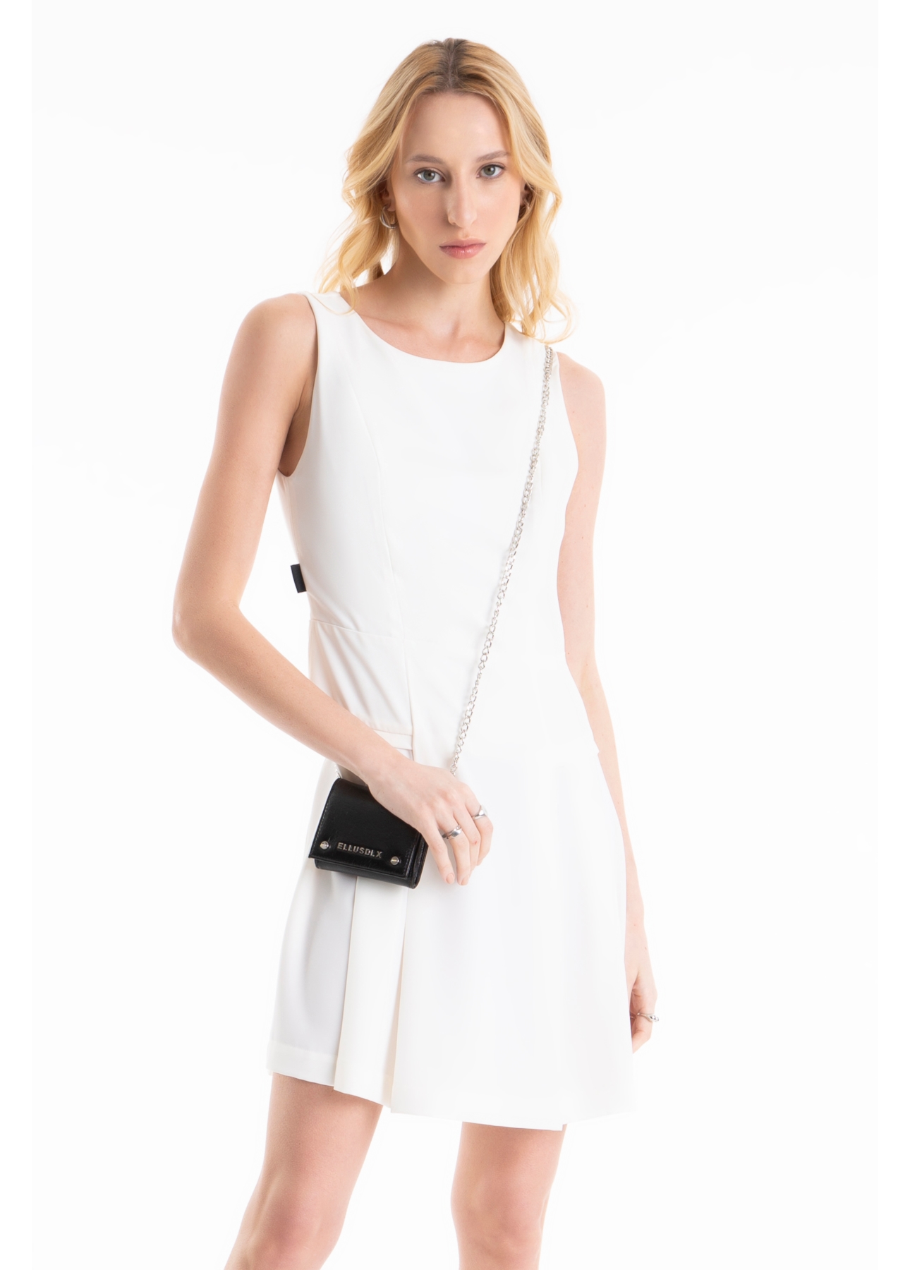 Vestido Toquio Tailoring Pleats Off White