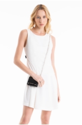 Vestido Toquio Tailoring Pleats Off White