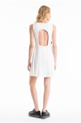 Vestido Toquio Tailoring Pleats Off White