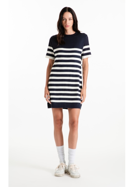  Vestido Tricot  Power Knit Dress Dark Navy