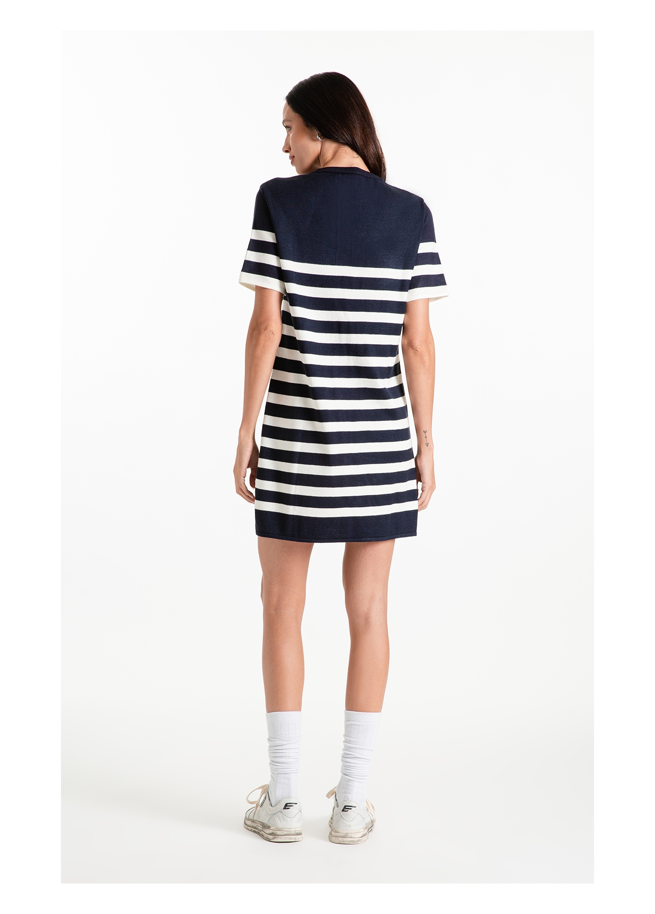  Vestido Tricot  Power Knit Dress Dark Navy