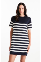  Vestido Tricot  Power Knit Dress Dark Navy