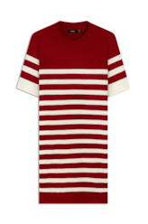  Vestido Tricot  Power Knit Dress Vermelho
