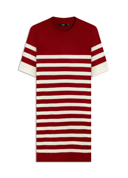  Vestido Tricot  Power Knit Dress Vermelho
