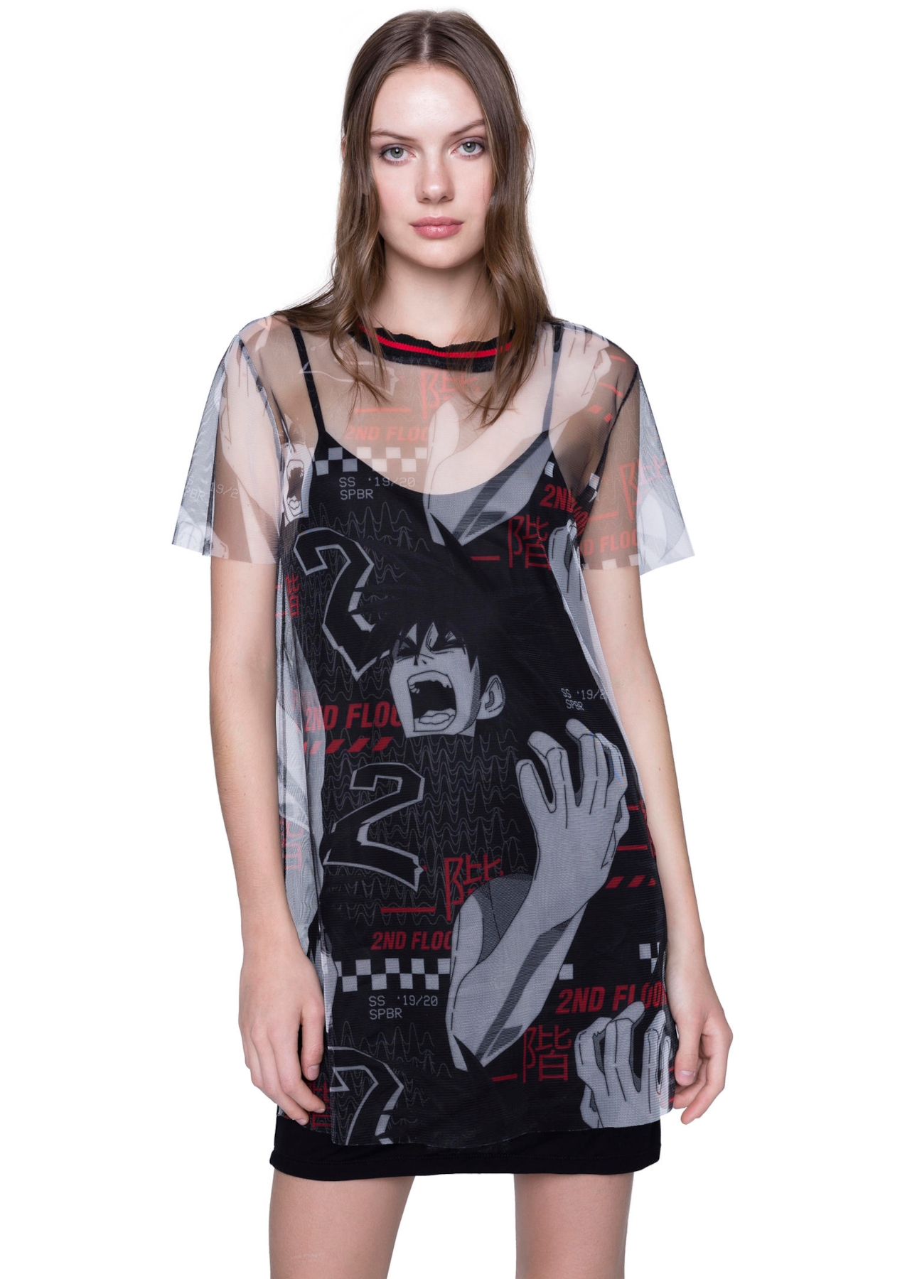 Vestido Tule Scream Estampado