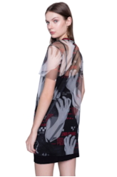 Vestido Tule Scream Estampado