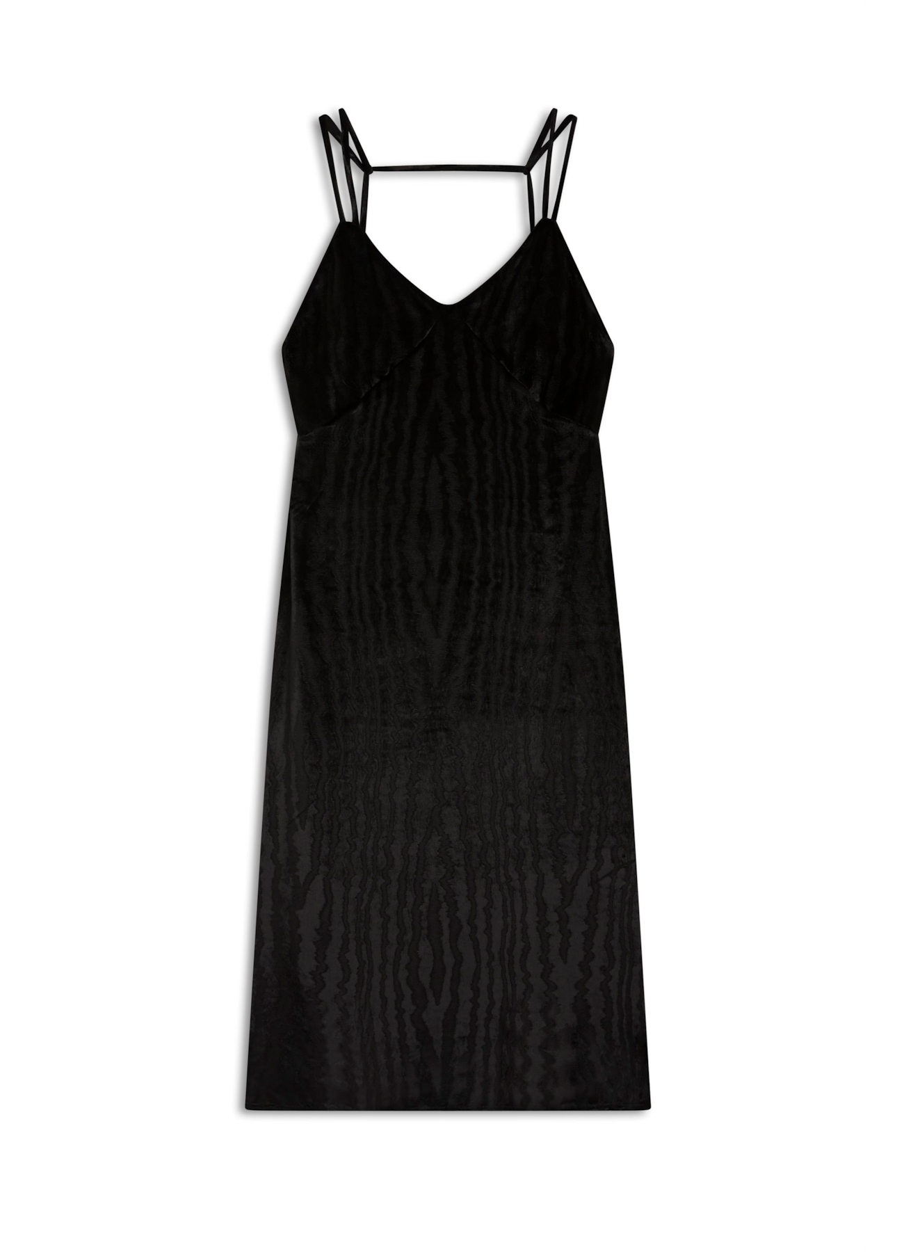 Vestido Velvet Embrossed Preto