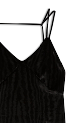 Vestido Velvet Embrossed Preto