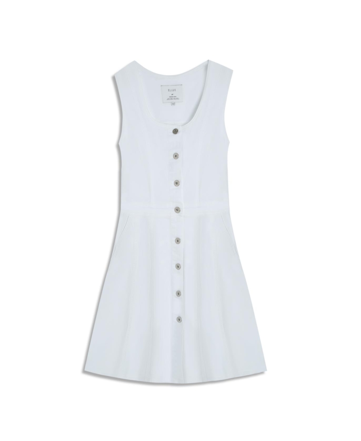Vestido Vintage Denim Color Branco