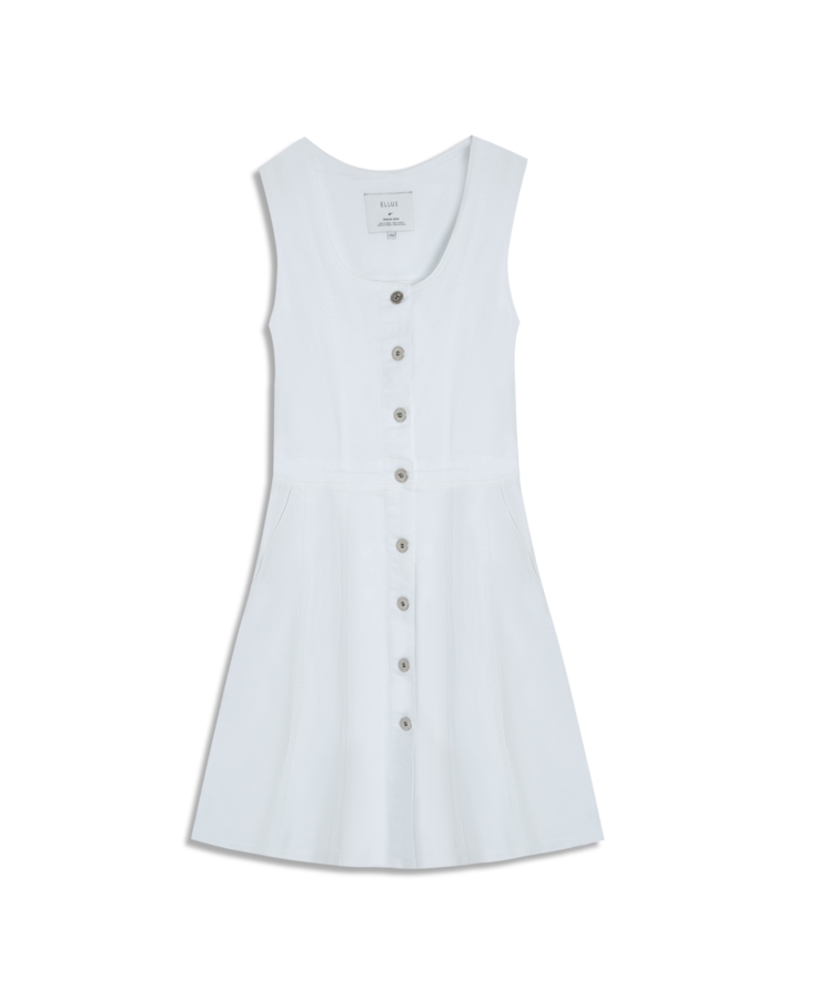 Vestido Vintage Denim Color Branco
