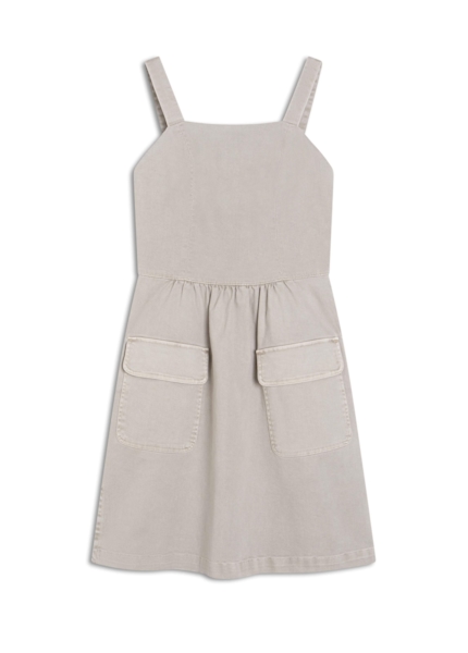 Vestido Vintage Denim Color  Lapis Fran Off  White