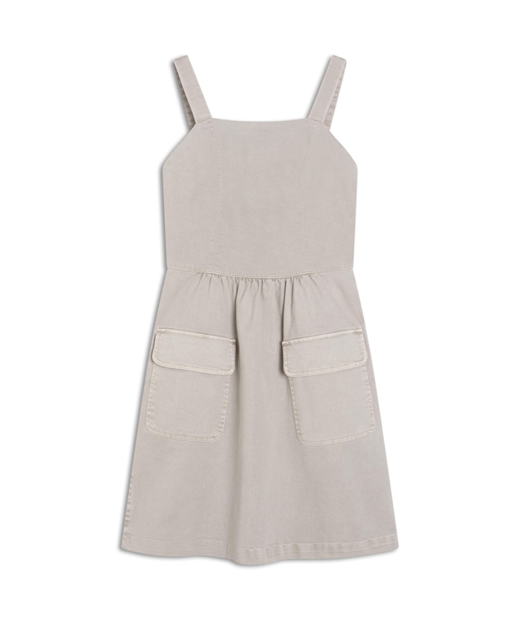 Vestido Vintage Denim Color  Lapis Fran Off  White