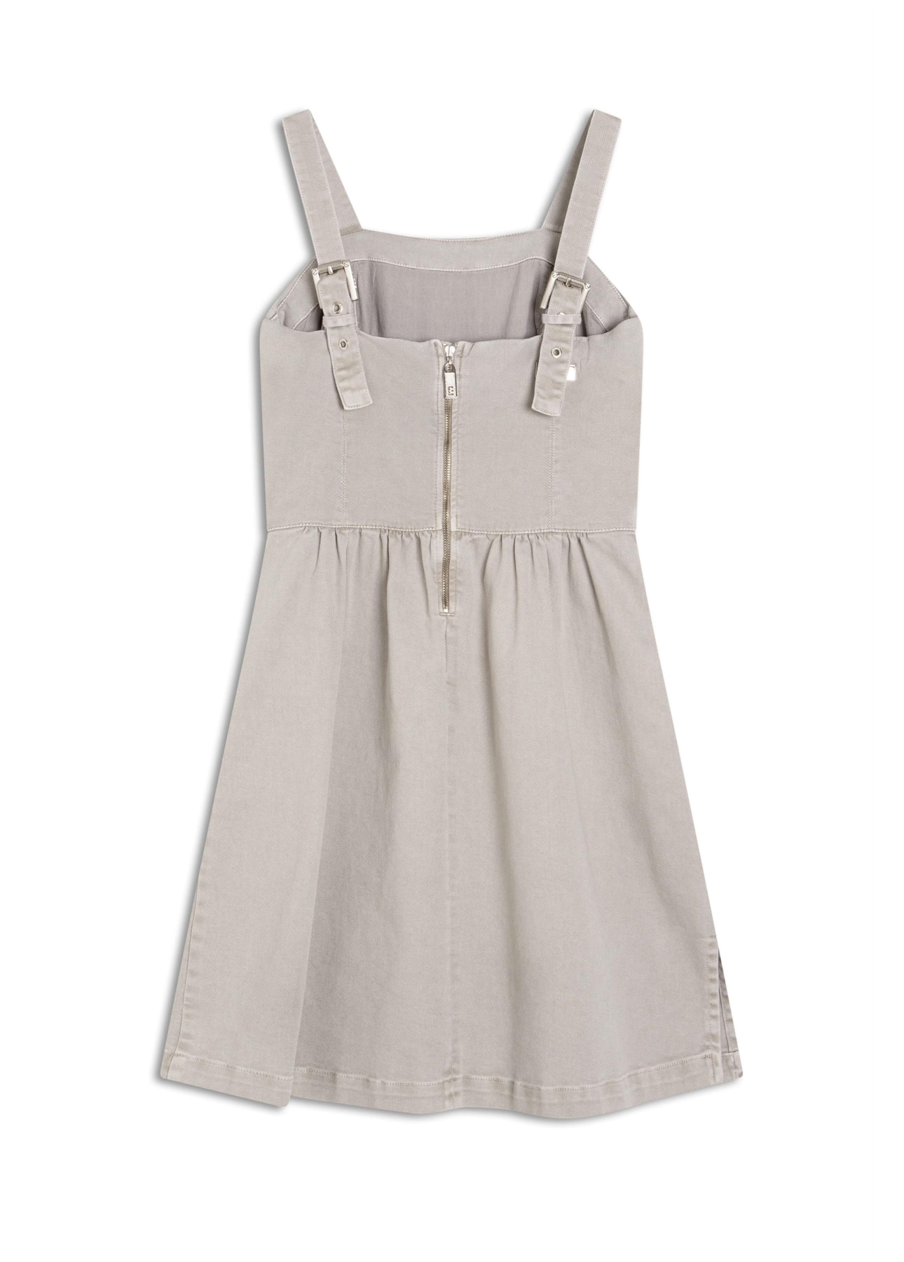 Vestido Vintage Denim Color  Lapis Fran Off  White