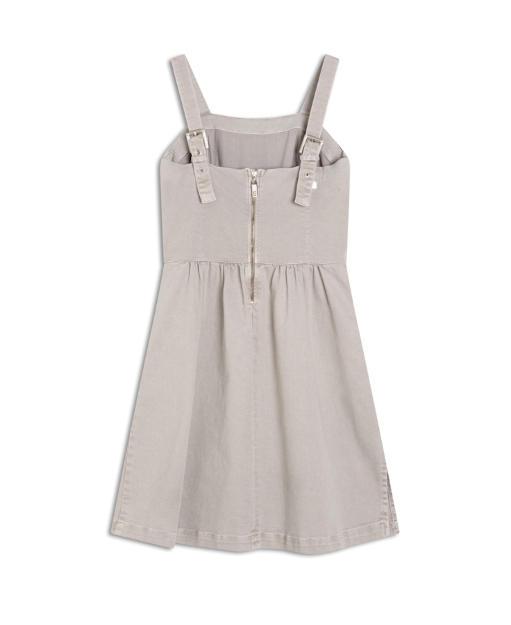 Vestido Vintage Denim Color  Lapis Fran Off  White