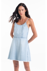 Vestido Vintage Denim Ii Vestido Alca Lav.Claro