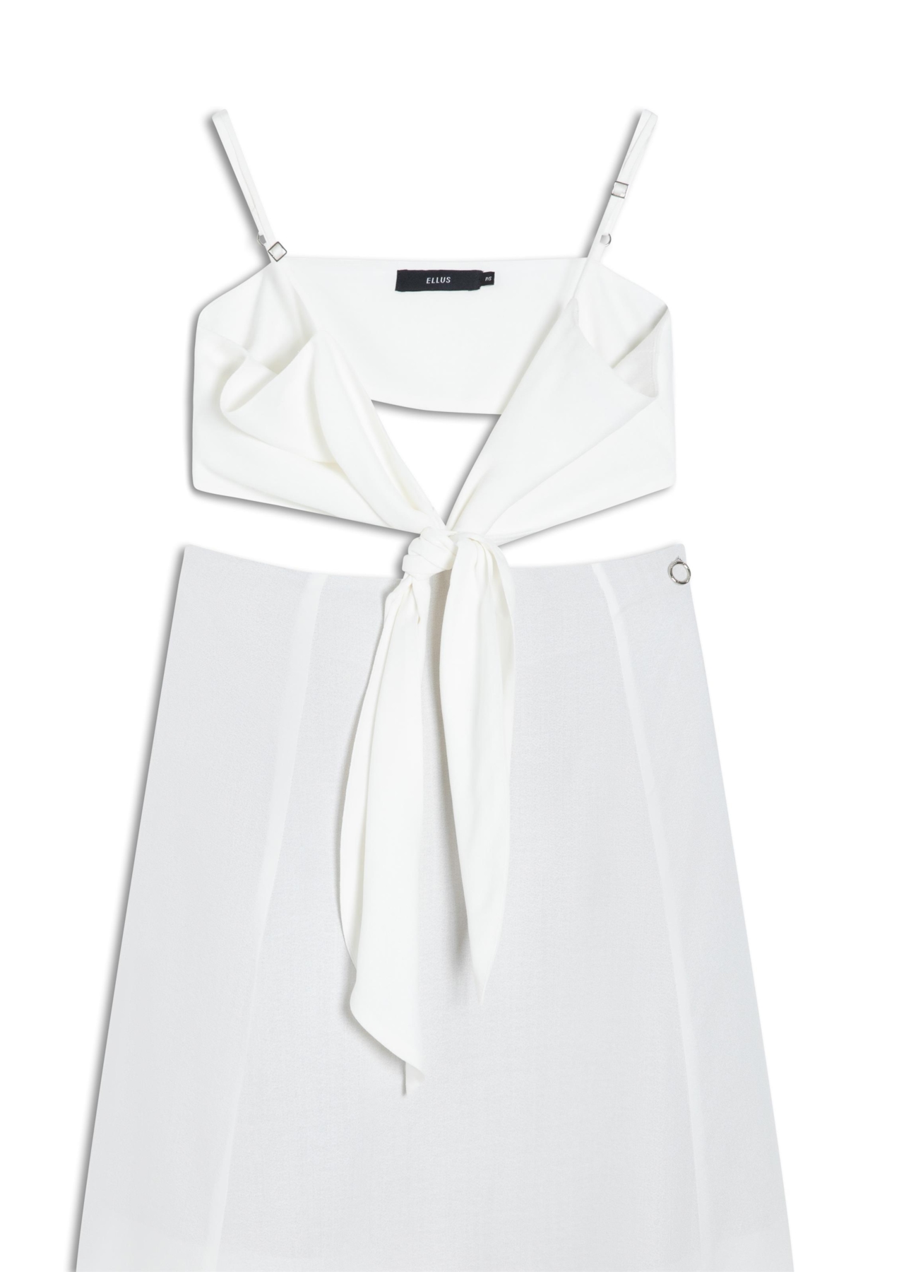 Vestido Visco Affinity Strappy Midi Off White
