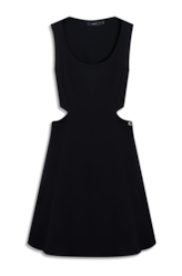Vestido Visco Affinity To Tie Mini Preto