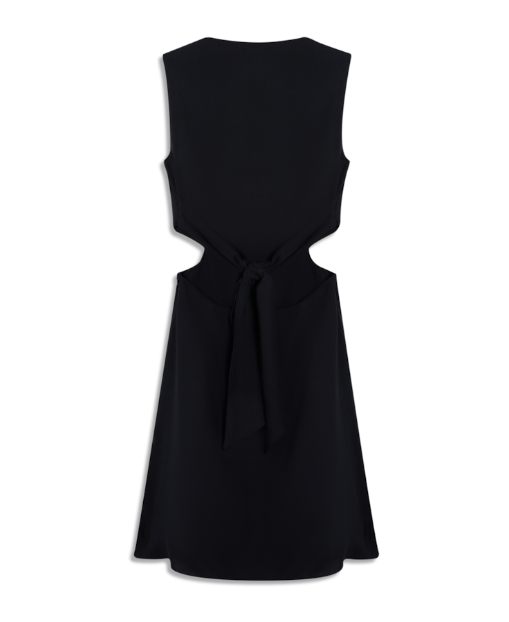 Vestido Visco Affinity To Tie Mini Preto
