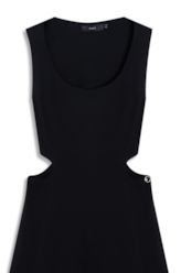 Vestido Visco Affinity To Tie Mini Preto
